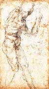 Michelangelo Buonarroti Male Nude oil painting on canvas